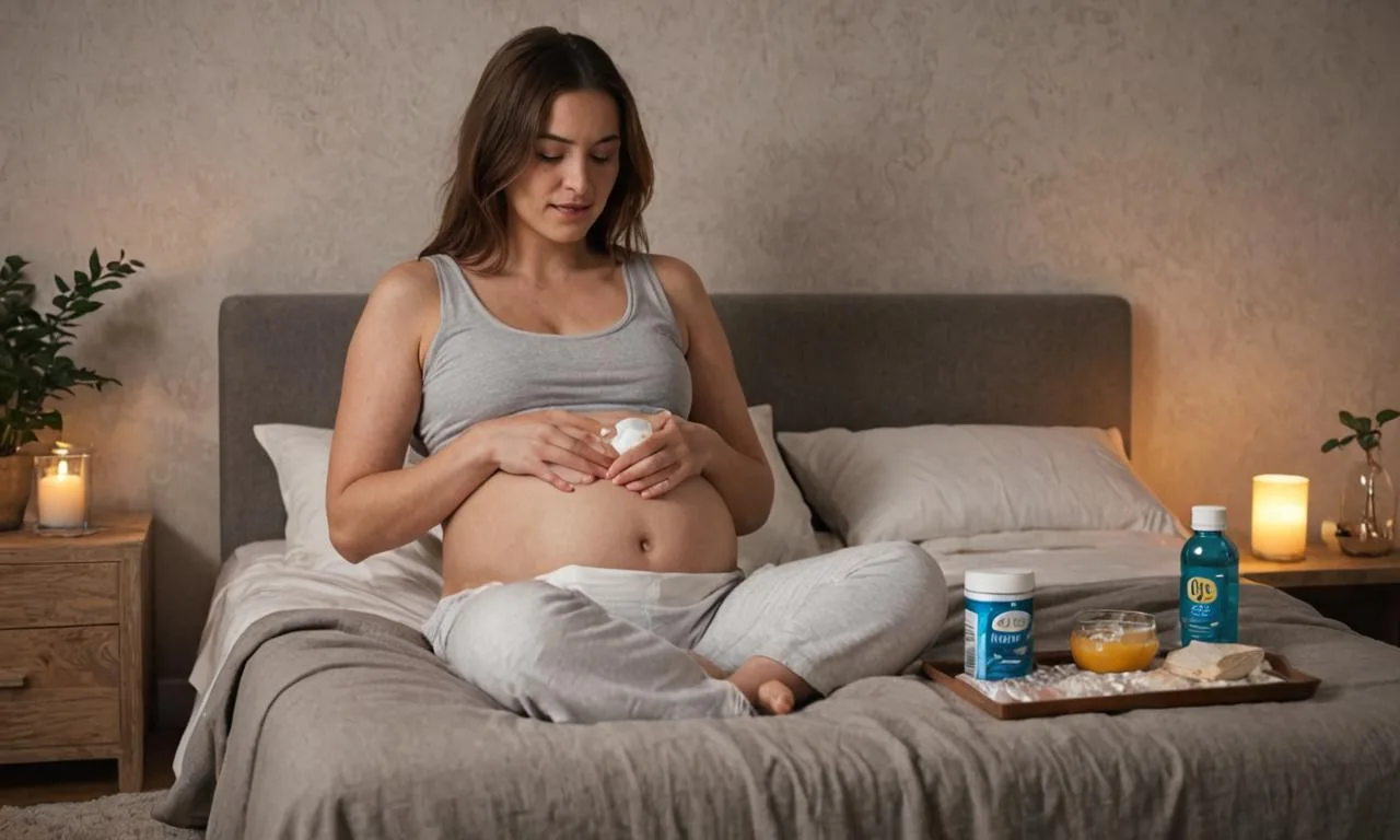 Bolest břicha v těhotenství v horní části